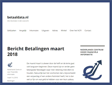 Tablet Screenshot of betaaldata.nl